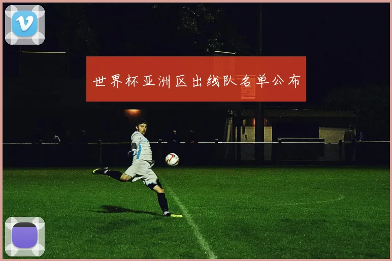 世界杯亚洲区出线队名单公布